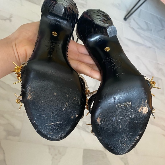 ‼️*RARE*‼️Python Joyce Echols Thorn Stiletto Heels - Picture 4 of 5
